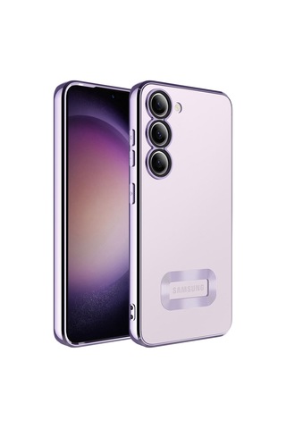 Galaxy S23 Plus Kılıf Kamera Korumalı Logo Gösteren Zore Omega Kılıf