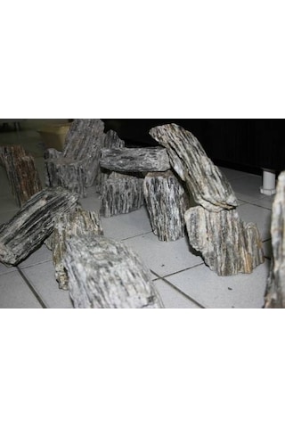 10 KG Gnays Kaya Doğal Dekoratif Simli Gnays