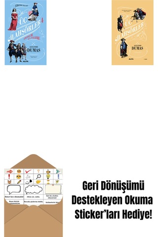 Üç Silahşörler 4 - Louise De La Valliere Ciltli + Üç Silahşörler Ciltli + Okuma Sticker'ları