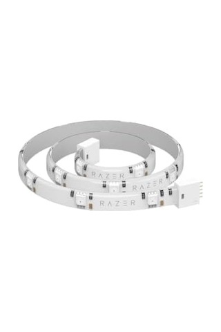 Razer Aether Light Strip Extender - Rgb Led Işık Şeridi Uzatma 1m / 3ft Genişletici, 8 Genişleticiye Kadar Bağlayın, Esnek Tasarım Beyaz .
