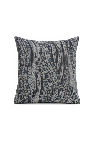 Fuly Consept Nerva Soyut Desenli Kırlent Kılıfı 45x45 Cm Mavi Gri 1 Adet