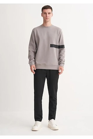 Cazador Dynamic Regular Fit Pamuk Karışımlı Scuba Sweatshirt Gri