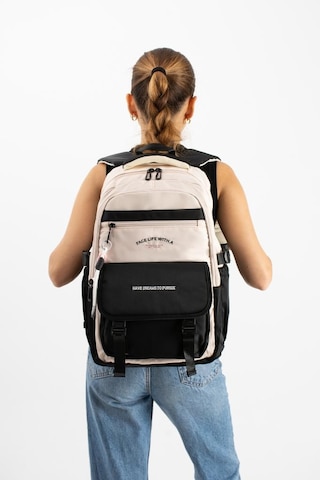 Ventis Unisex Lise Ortaokul Sırt Çantası Okul Çantası 43 30 Cm Su Geçirmez Kumaş Çok Cepli Vnt5-ı Siyah