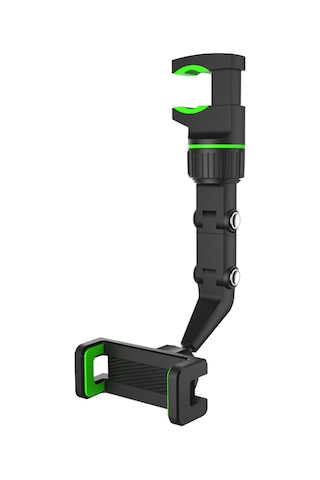 Suofeng 360 Döner Ev Araç Masa Üstü Çok Amaçlı Telefon Tutucu, Ayarlanabilir Klipsli Yeşil Abs Sponge Malzeme 3-21mm Genişlik Yeşil