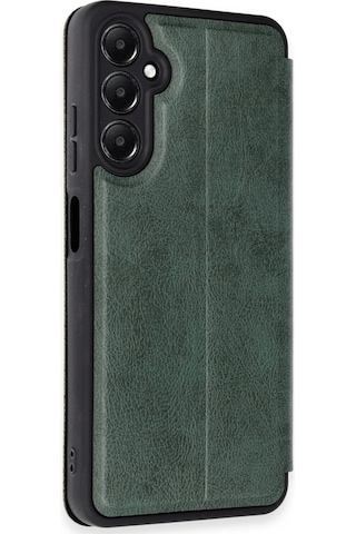 Cosmotex Newface Samsung Galaxy Uyumlu A35 5g Kılıf Flip Cover - Koyu Yeşil