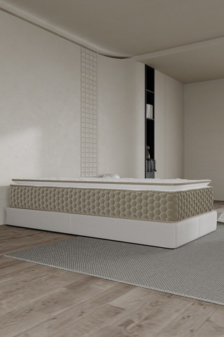 Aksviva Mocha Tek Kişilik Pedli Paket Yaylı Yatak 30 Cm BEYAZ