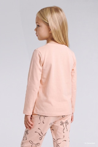 Defacto Kedi Ve Fiyonk Baskılı Pamuklu 2li Pijama Takımı Kız Bebek I8733a526wnpn212 Pembe-pn212