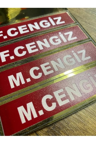 Kişiye Özel İtfaiyeci İsimliği Arma Patch 10cmx2.5cm Cm Cırtlı 1 Adet