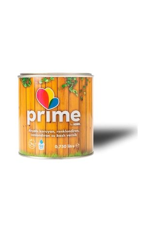 Prime Su Bazlı Renkli Ahşap Vernik - 0,75 Lt