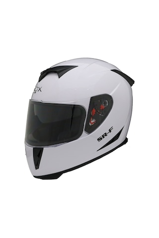 Cox SR-F Kapalı Motosiklet Kaskı Beyaz