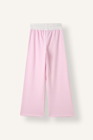 Defacto Kontrast Belli Wide Leg Eşofman Altı Kız Çocuk I6204a826wnpn47 Pembe-pn47