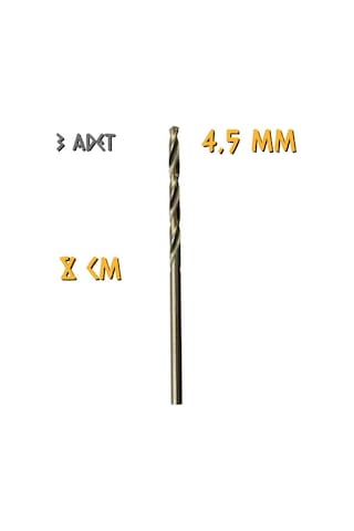 Kupa Tyson Metal Ahşap Delici Hss Matkap Ucu 4.5 Mm. - 3 Adet