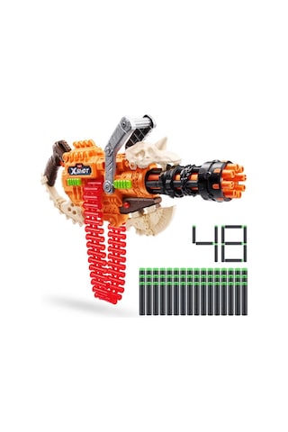 Horror Fire Dart Tabancası 48 Dart Motorlu Otomatik Zincir Beslemeli 30 Metre 58 Cm