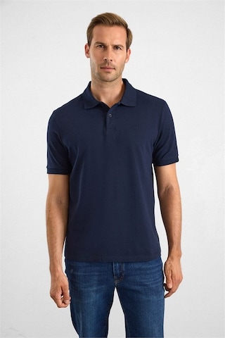 Süvari Lacivert Regular Düz Nakışlı Pike Düğmeli Polo Yaka Tişört Sts1014000018-m09