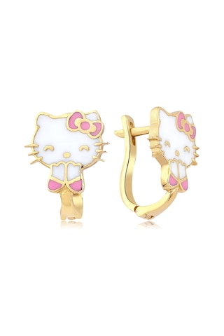 Hello Kitty Altın Küpe Kp2463A