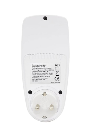 Dijital Wattmetre  Enerji Tüketim Sarfiyat Ölçer - 230V 16A 3680W