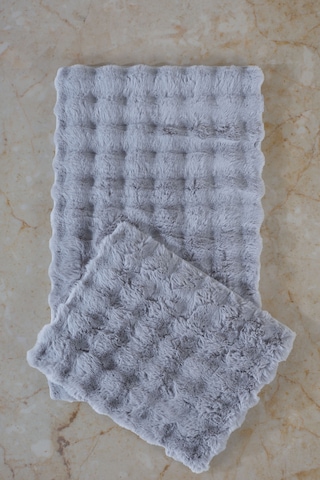 Elart Toffy Paspas Takımı 60x100 Cm Gri Gri