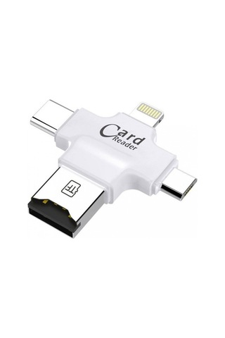 Mobitell Apple Uyumlu iPhone Micro Usb Type-C Tf Kart Okuyucu Reader