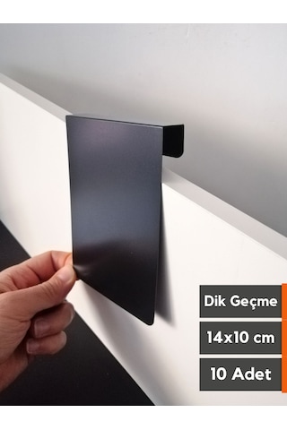 10 Adet Silinebilir Karatahta Siyah Etiket 14 x 10 CM Ahşap Raflar