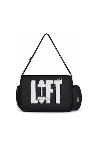 Sevbano Lift Sporcu Bodybuilding Fitness Baskılı Unisex Okul, Spor, Ofis Siyah