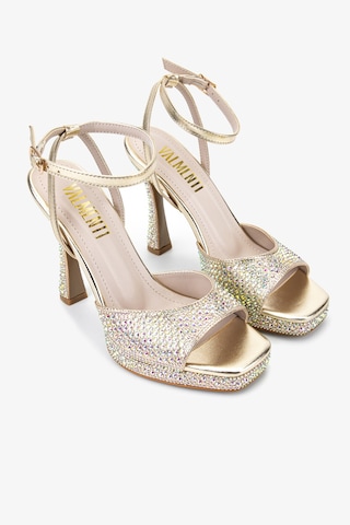 Valmenti Kadın Suni Deri Sarı Night Shoes Ayakkabı 921 655 Bn Ayk Y26 Gold Taslı Altın
