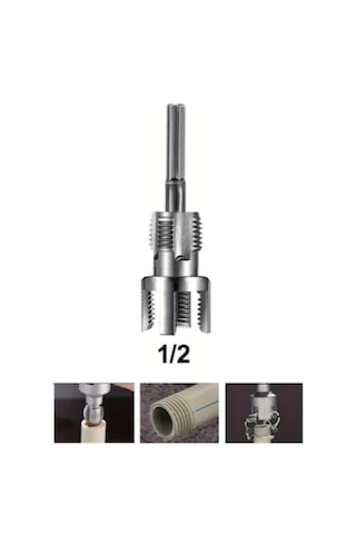 1/2 20 Mm İç Dış Plastik Boru Diş Açma Seti 1/2 İnç Borularla Uyumlu