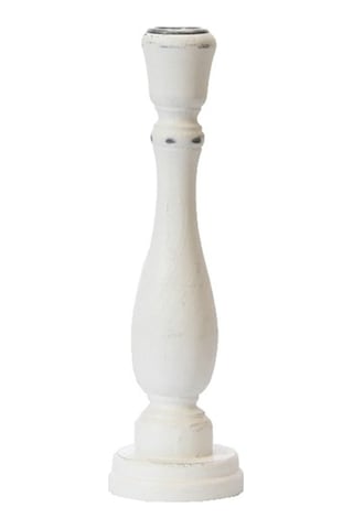 Ahşap Eskitme Şamdan 23 CM