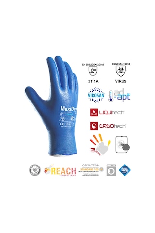 Atg MaxiDex 19-007 Sıvı ve Virüs Geçirmez Bulaşık Eldiveni