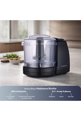 Kumtel HCH-02 500 Ml 3 in 1 Mini Doğrayıcı