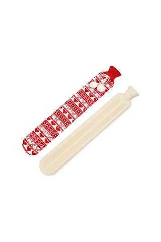 Sones 2l Uzun Şerit Çok İşlevli Su Dolu Kauçuk Sıcak Su Torbaları, Özellikler: Red Bow