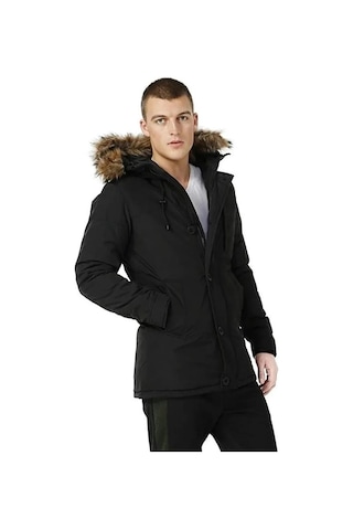 Lumberjack Ml Freddy Coat 3Sn54 3Pr Erkek Mont Siyah S-Xxl 001