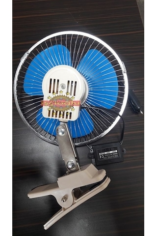 Araç Içi Vantilatör Serinletici 12 Volt 8 Inc Mandallı 12V Pmx