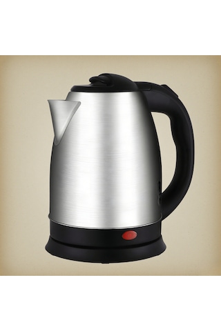 Hangfox 1.8l Paslanmaz Çelik Elektrikli Su Kaynagi 1500w Hizli Isitma Sicaklik Kontrolu Kuru Isitma Koruma Ev Kullanimi Fincan Gumus Siyah, 220v Avrupa Tipi Çok Renkli