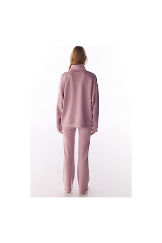 Penti Pembe İpeksi Dokunuş Silky Touch Paça Detaylı İspanyol Paça Flare Pantolon Açık Lila