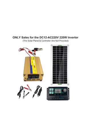 Dancemonkey Invertör 12v-ac220v 220w Araba Yat Güç Sistemi 2 Usb Çıkışı