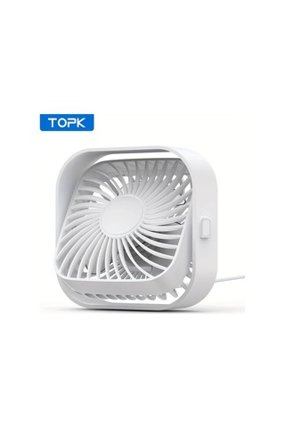 Boatshop1 Topk K51 Beyaz Mini Usb Masa Fani Yuksek Kaliteli Fircasiz Motor Sessiz Calisma Yatak Odasi Kucuk Fan Rv Ventilasyon