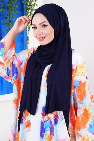 Unika Boutique Kadın Penye Şal Kaymaz Lacivert