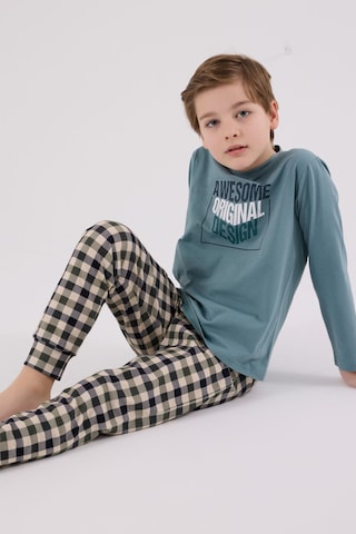 Arnetta Erkek Çocuk Yeşil Pijama Takımı Ar3510-c-v1
