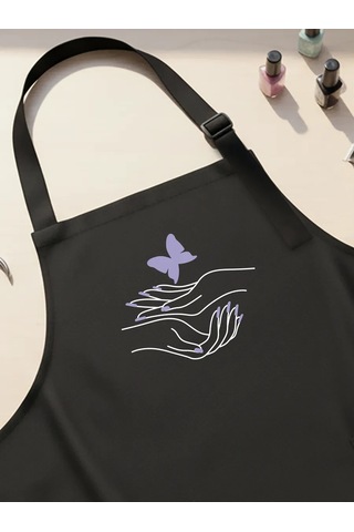 Vau Fartuk Manikür Ustası Önlüğü 170253739 Siyah