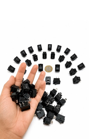Kare Işıksız On/off Anahtar Switch 2 Pin 15x21 Mm Siyah Anahtar 50 Adet 6A-250V Kare Işıksız On/off Anahtar Switch 2 Pin 15x21 Mm Siyah Anahtar 50 Adet 6A-250V