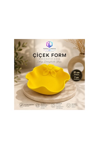 Çiçek Form Dekoratif Kase 21x21 Cm Çiçek Form Dekoratif Kase 21x21 Cm