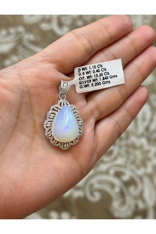 Allahverdi Türkmen Opal Elmas Kolye Ucu 096