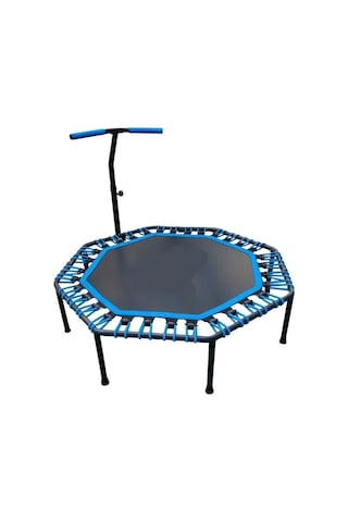 Ckspor 135 Cm Katlanabilir Sekizgen Step Trambolin Tutunmalı Trambolin Fitness Zıplama Trambolini