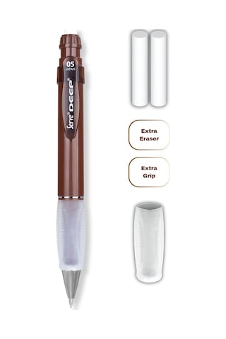 Serve Deep Versatil Kalem 05mm- Toprak Tonları - Yedekli Set Grip Ve Silgi Toprak Kahverengi Toprak Kahverengi