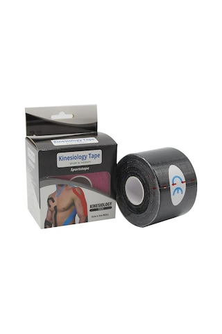 Kinesio Band Sporcu Bandı 5 CM x 5 M Siyah