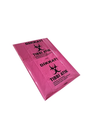 Tıbbi Atık Torbası Poşeti 55X60 Koli 10 Rulo 250 Adet