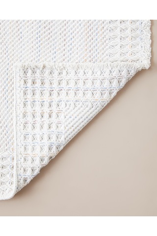 Pearly Dokuma Kilim 80x150 Cm Ekru-mavi-turuncu