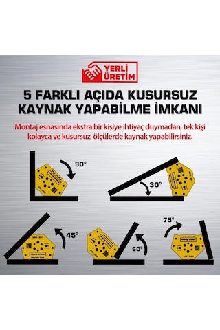 Kaynak için Manyetik Gönye 5+ 4 Açılı Kaynak Tutucu