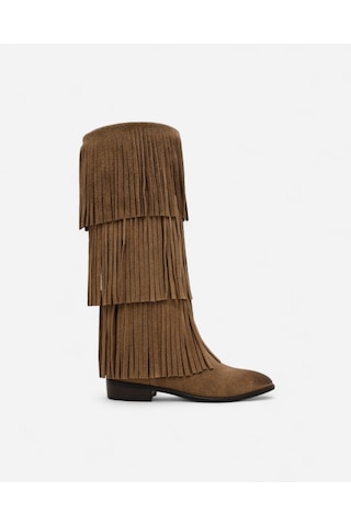Steve Madden Spur Taupe Sued Kadın Bej Çizme Spur-taupe