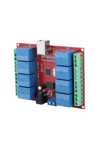 Konesam 8 Yollu 12v Usb Kontrollü Bilgisayar Röle Modülü - Stabil Bağlantı, Çift Güç Girişi, Wın7/xp Desteği